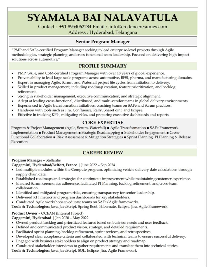Textual Resumes