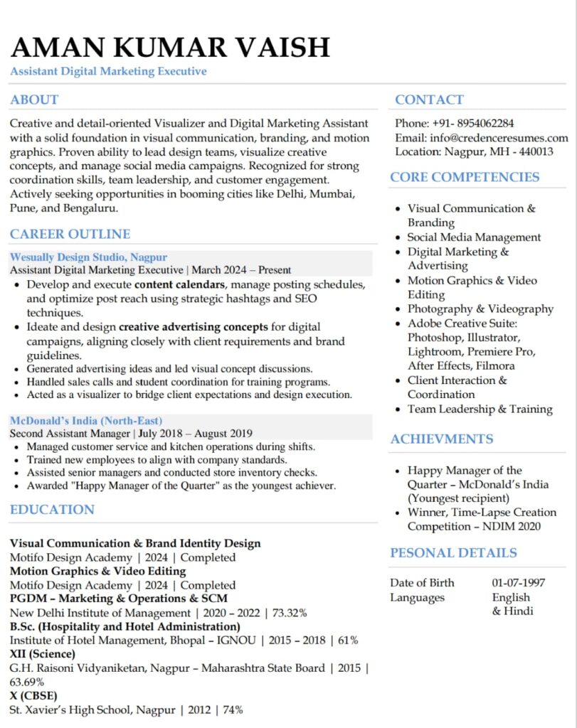 Textual Resumes