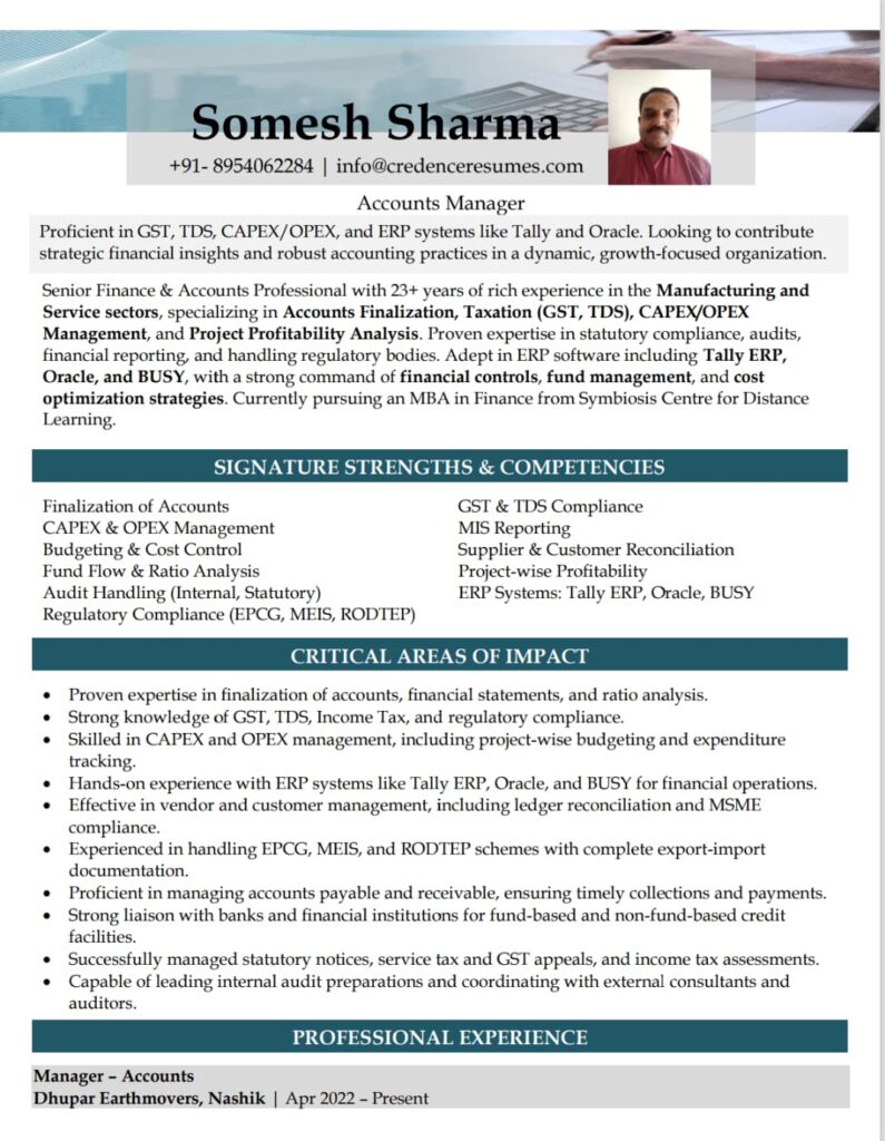 International Resumes