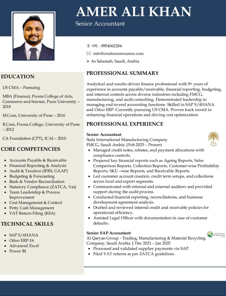 International Resume