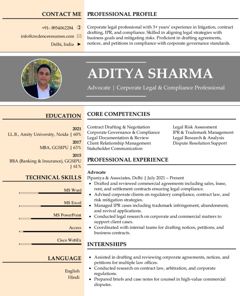 International Resume